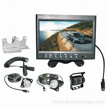 7-inch Camera Reversing System with Trailer Connector for Trailer and 420TVL Horizontal Resolution